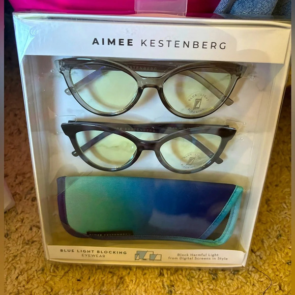 NWT Aimee Kestenberg Blue Light Blocking Non-Prescription Glasses - Picture 1 of 3
